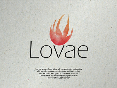 Lovae | Feminine Brand Logo Concept brand identity brand logo creative logo graphicdesign illustration logo brand mark logoinspiration watercolor watercolor logo