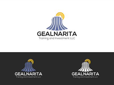 GealNarita arise brand identity branding creative logo design dynamic graphicdesign illustration illustrator logo logodesign minimal motivation motivational mountain podium speaker sun