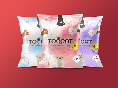 Toucat dry cat food brand identity branding cat catfood drycatfood illustration illustrator packaging productdesign