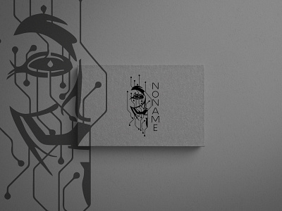 NONAME brand identity branding creative graphicdesign illustration illustrator logo mask mask logo tech v for vendetta