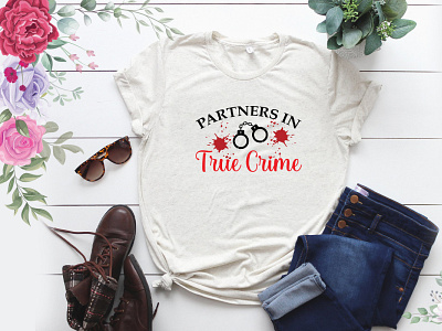 True Crime T-shirt business graphic design illustration true crime true crime t shirt typography ui vector vintage