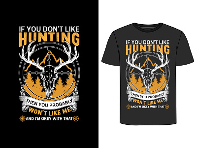Hunting T-Shirt design graphic design illustration retro t shirt typography