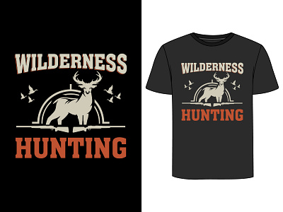 Deer Hunting T-Shirt design graphic design illustration retro t shirt typography