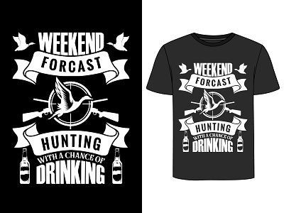 Duck Hunting T-Shirt adventure design graphic design illustration retro t shirt typography