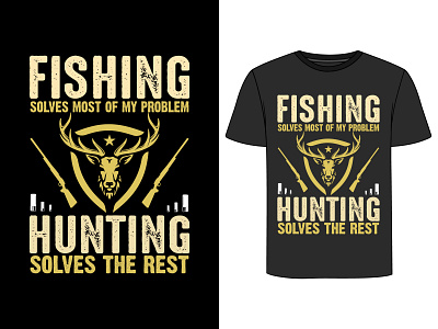 Hunting T-Shirt design graphic design illustration retro t shirt typography