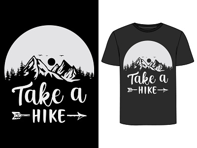 HIke T-Shirt adventure design graphic design illustration retro t shirt typography