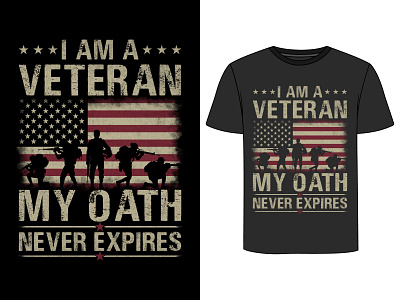 Veteran t shirt design graphic design illustration t shirt typography
