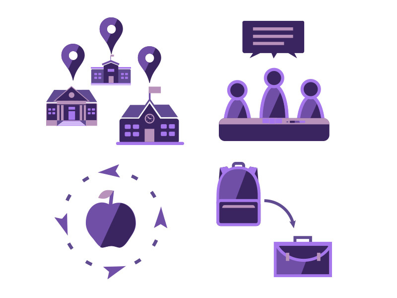 School Illustrations by Kristine Austria Sanchez on Dribbble