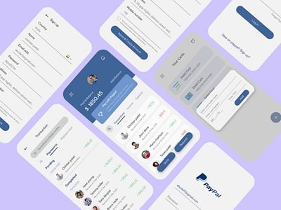 Paypal app re-design app appconcept application design appui concept redesign concept redesigned uikit uiux uiuxdesigner