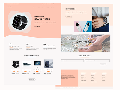 youker e-commerce online store web landing page landing page landing page design uiuxdesigner ux design uxui web web apps web landing web landing page webdesign website website design