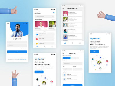 Doctor appointment booking app Design concept uiux design