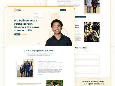 Charity web Landing page design