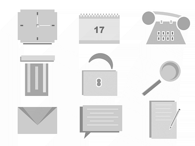 Gray Icons branding design icon logo minimal vector