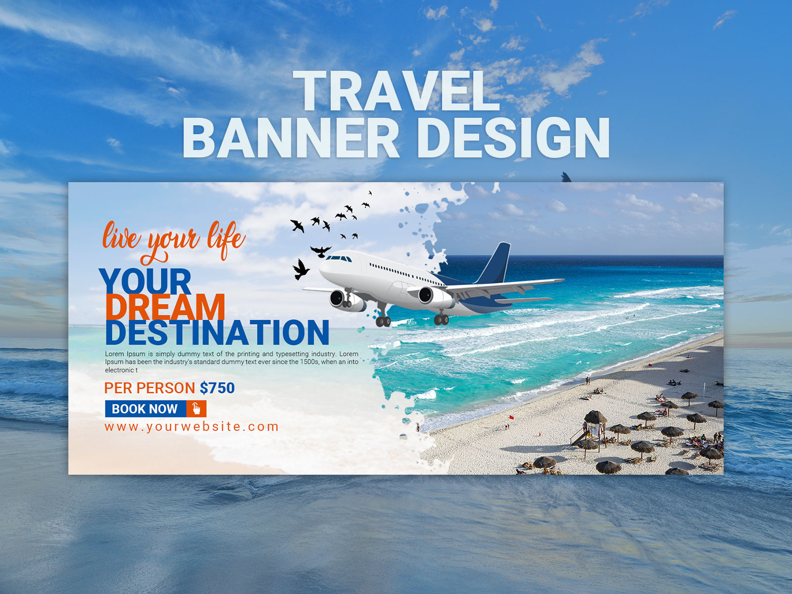 tours and travels banner design