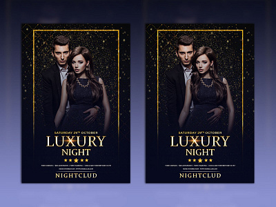 luxury night Club Party Poster.