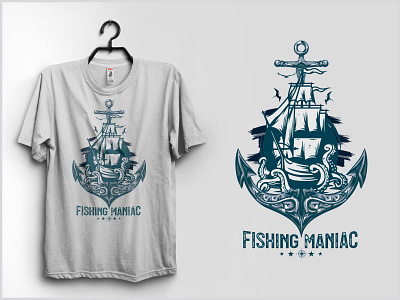 Fishing t-shirt design.