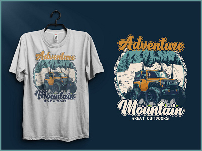 Outdoors Adventure T-shirt Design