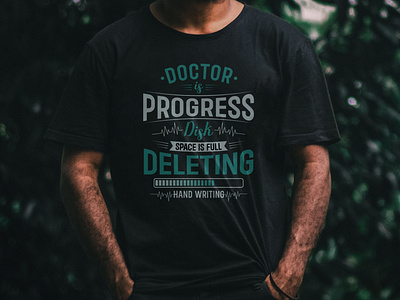 Doctor In Progress Hand Writing Doctor Medical t-shirt design
