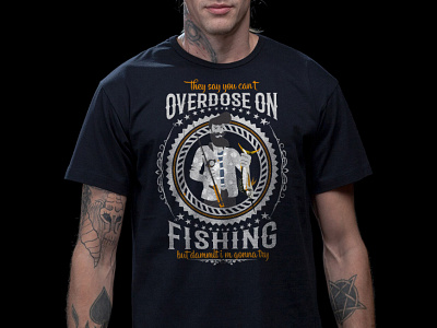 FISHING - FISHING MASTER T-SHIRT DESIGN VECTOR