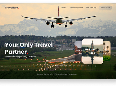 Travel Company's website UI branding design portfolio ui ux website