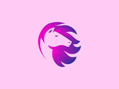 Colorful horse logo