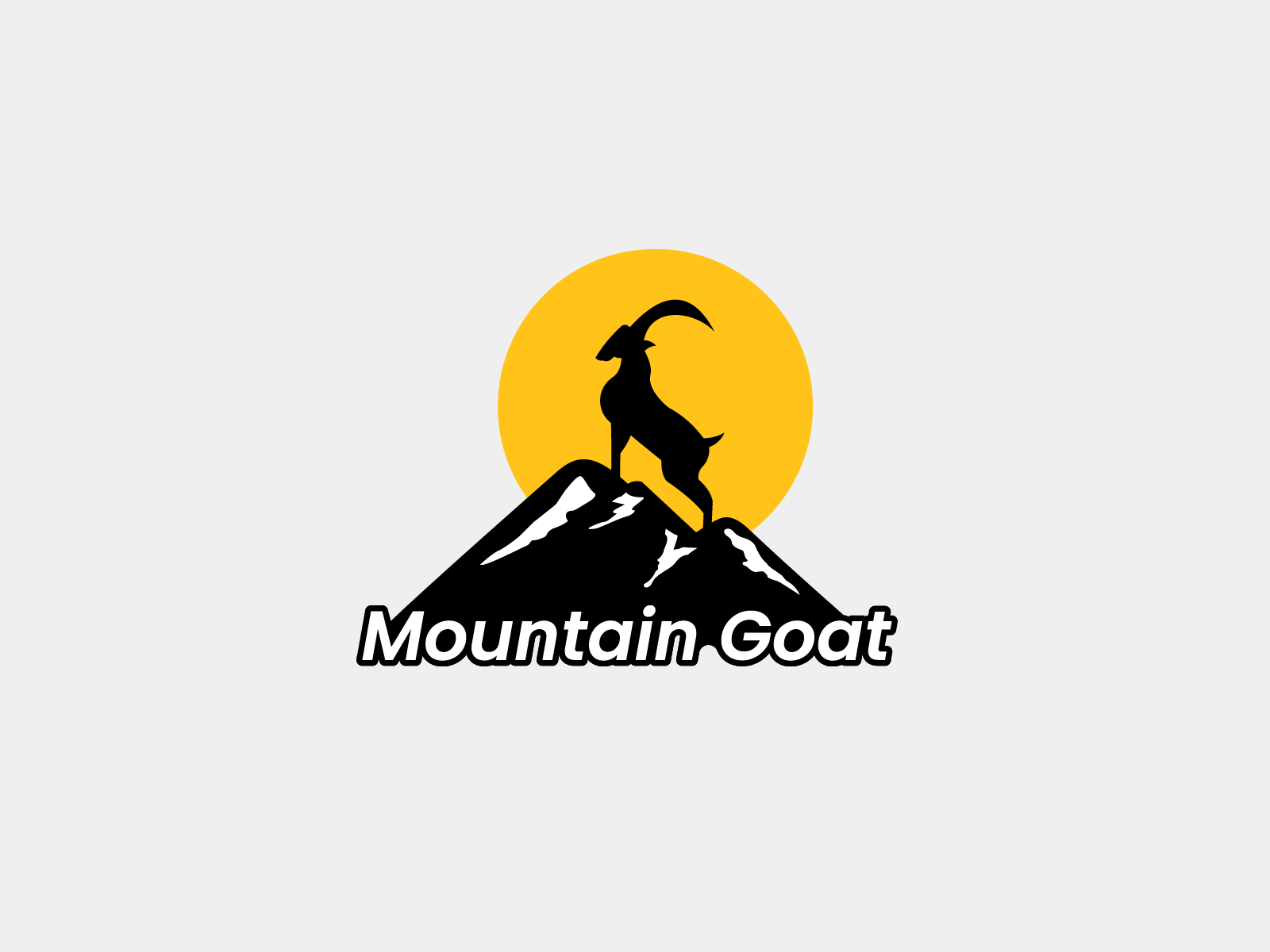 Dribbble - Mountain goat logo design-01.png by Ariful Art