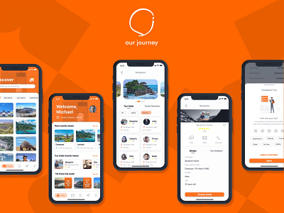 Our Journey Mobile Application figma illustration interface journey mobile app design mobile ui travel app vacations