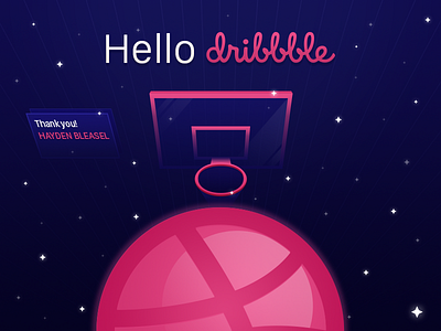 Hello Dribbble - First Shot digital