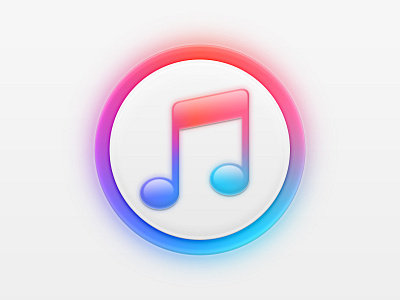 iTunes Icon aqua digital gradient ios itunes mac ui