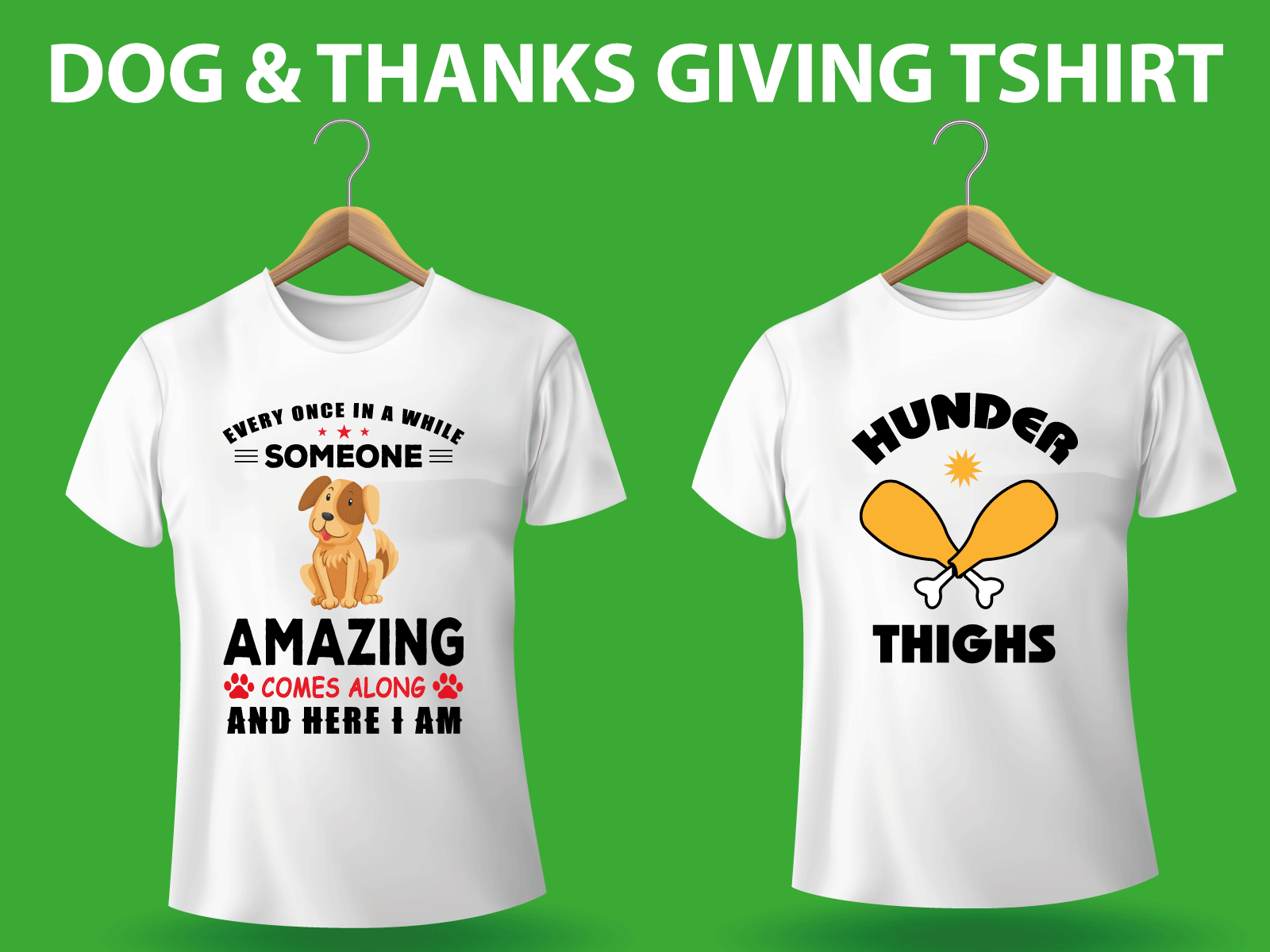 DOG THANKS GIVING TSHIRT branding christmas dog flat illustration minimal things tshirt typography vector