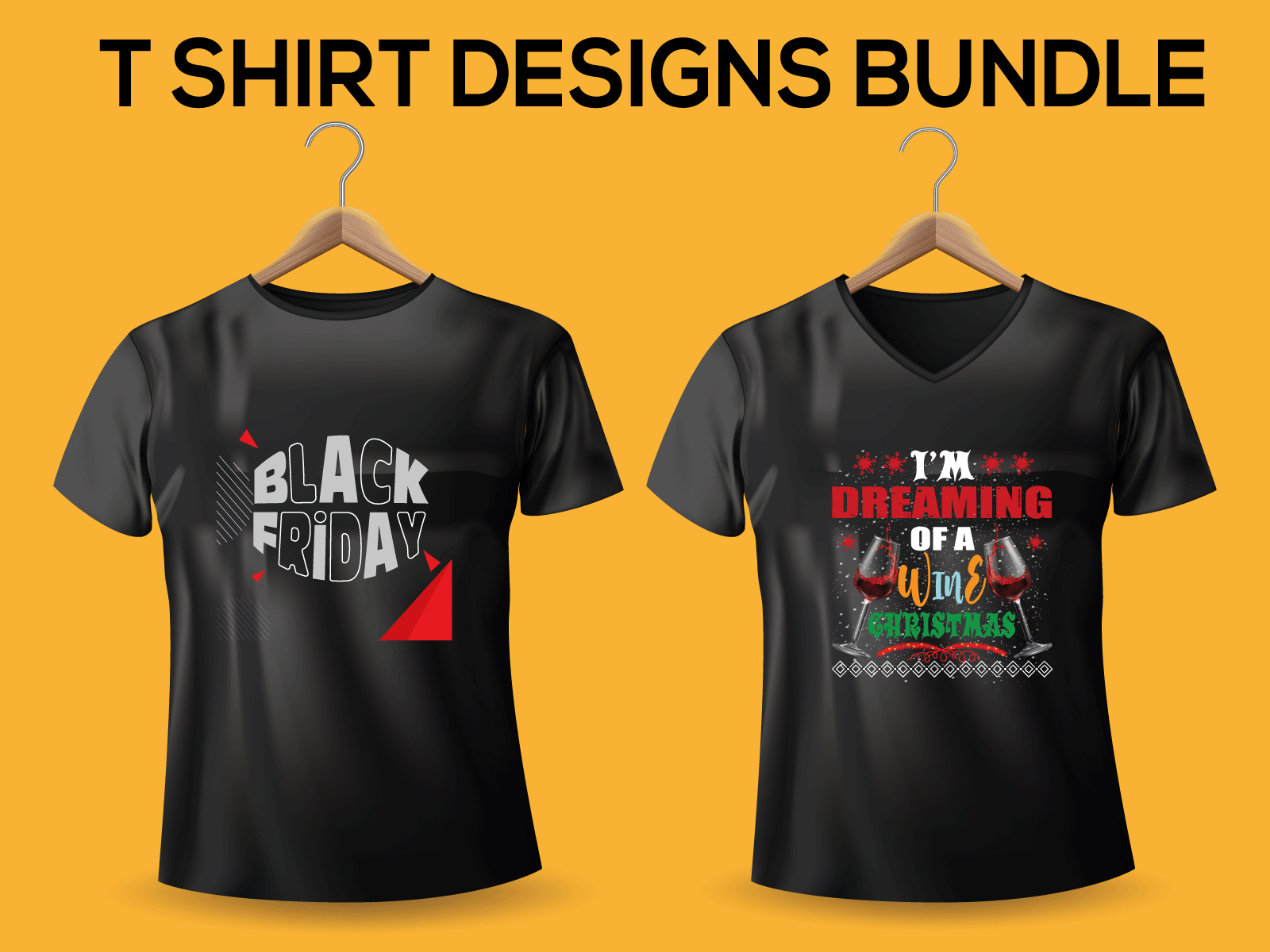 T-shirt Design Bundles for Print ready animation branding christmas design illustration minimal things tshirt typography vector