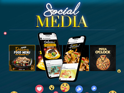 SOCIAL MEDIA ADVERTISING design food banner food promotion