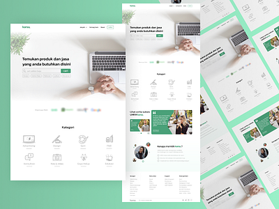 karsa micro-business market web design figma illustration marketplace minimal ui ux web website