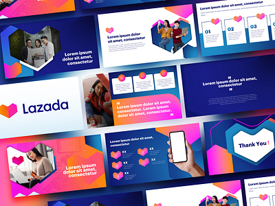 Lazada Pitch Deck branding design graphic design illustration presentation vector