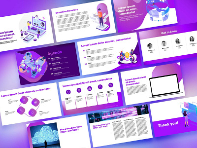 Generic Security Pitch Deck branding design graphic design illustration presentation vector