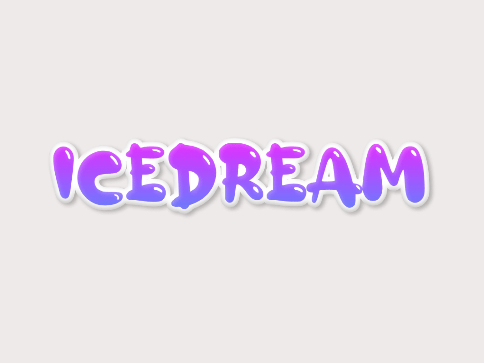 IceDream logo concept 2d animation animation app logo branding design flat gif gradient gradient logo ice icecream logo logodesign minimal
