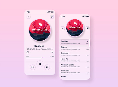 Music Streaming App app design music music app music player streaming app ui ux
