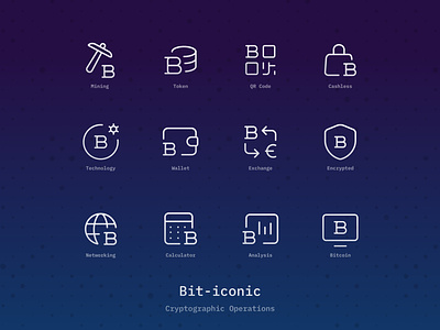 Bit-iconic adobexd bit-iconic bitcoin bitcoin cash crypto cryptocurrency design dribbblers icon iconpack ui user interface