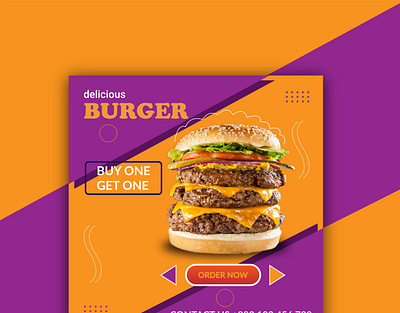 BURGER add add design banner ad banner design branding design illustration social media banner social media design social media templates vector