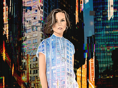 Women in the city city collage fashion illustration illustrator megapolis women