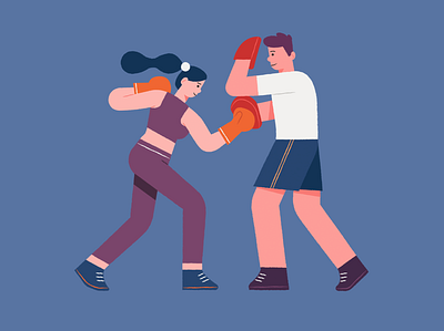 Booky Illustration adobe illustrator boxing character illustration illustration digital illustration system sports vector