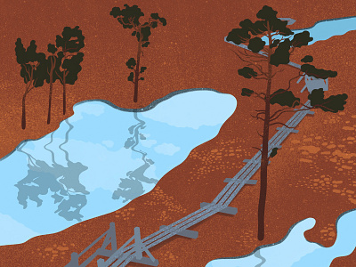 swamp art digital art digital painting explore illustration landscape nature outdoors procreate swamp