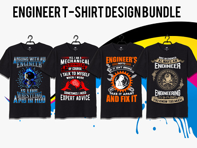 Engineer T-shirt design branding bulk design fashion logo tee tshirt typography unique vector