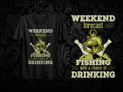 Fishing T shirt design bartender bartenders branding bulk coffee design designer fashion fisherman graphic design graphicdesign illustration logo shopify skull tee tshirt typography unique vector