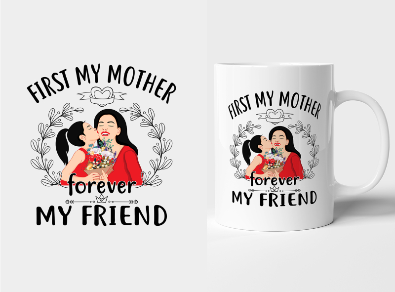 My mom my hero mothers day gift ideas best mom gifts mother's day  celebration graphic design Coffee Mug by Mounir Khalfouf - Pixels Merch