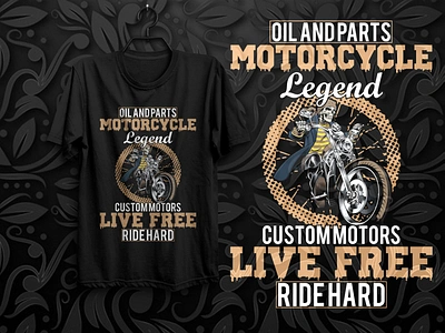 Motorcycle T-Shirt Design branding bulk coffee design fashion merch by amazon motorcycle t shirt printful t shirt design tee tees teespring tshirt typography ui unique ux vector