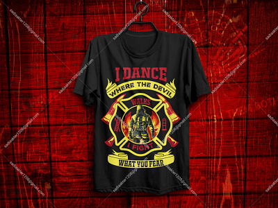 Best Selling Firefighter T-Shirt design