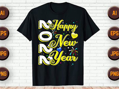 Best Selling New Year T-Shirt design