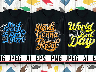 Best Selling Books Day T-Shirt design