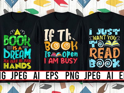 Best Selling Books Day T-Shirt design